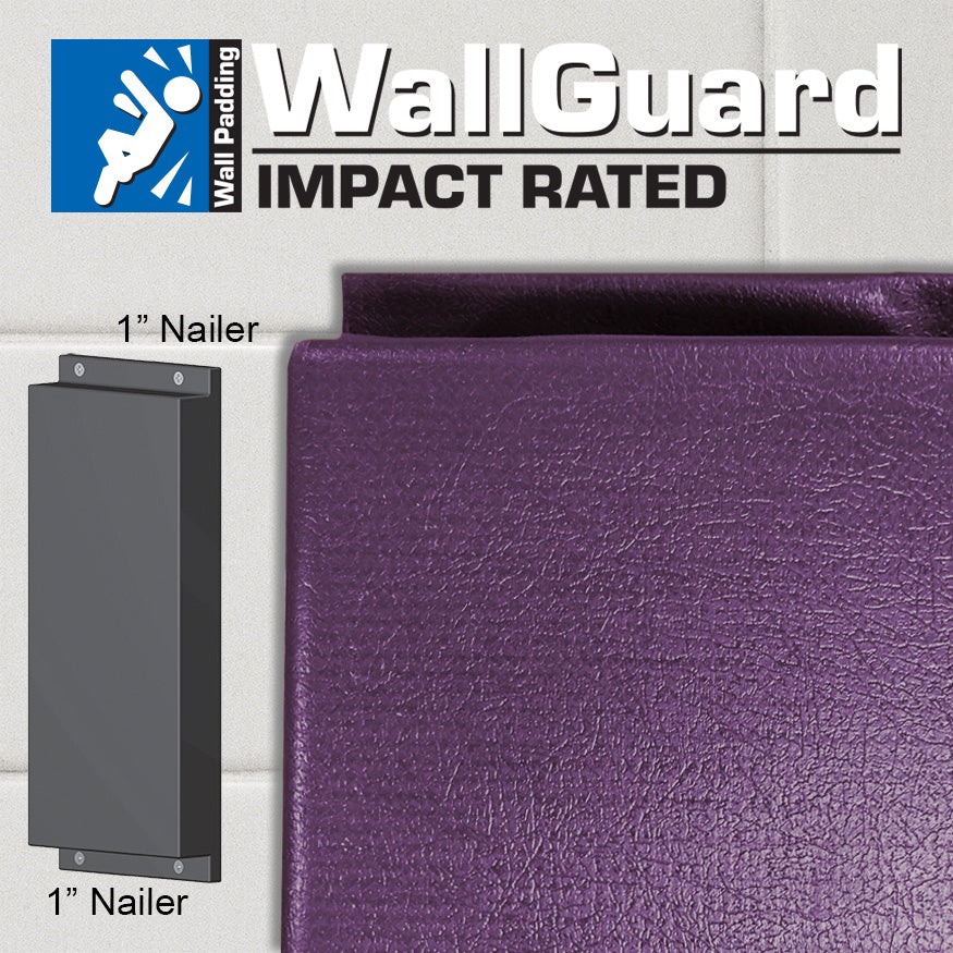 JayPro Sports High Impact Flat Safety Wall Padding - WallGuard  Impact Rated (2 ft. x 6 ft.) (1 in. Lip Top & Bottom)