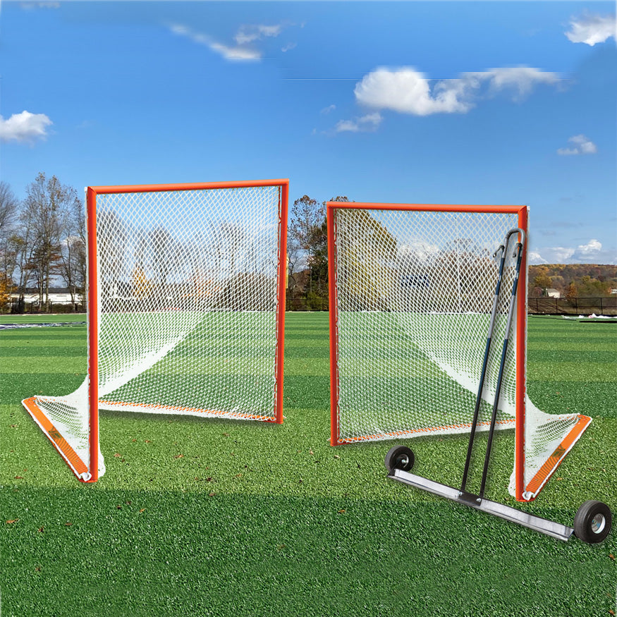 JayPro Sports Lacrosse Goal Package - Field  Professional (6 ft.W x 6 ft.H x 7 ft.D)
