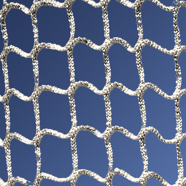 JayPro Sports Lacrosse - Replacement Box Net (4mm - 1-1/2 in. Sq. Mesh with Lacing Cord) (4 ft.W x 4 ft.H x 4 ft.D) (White)