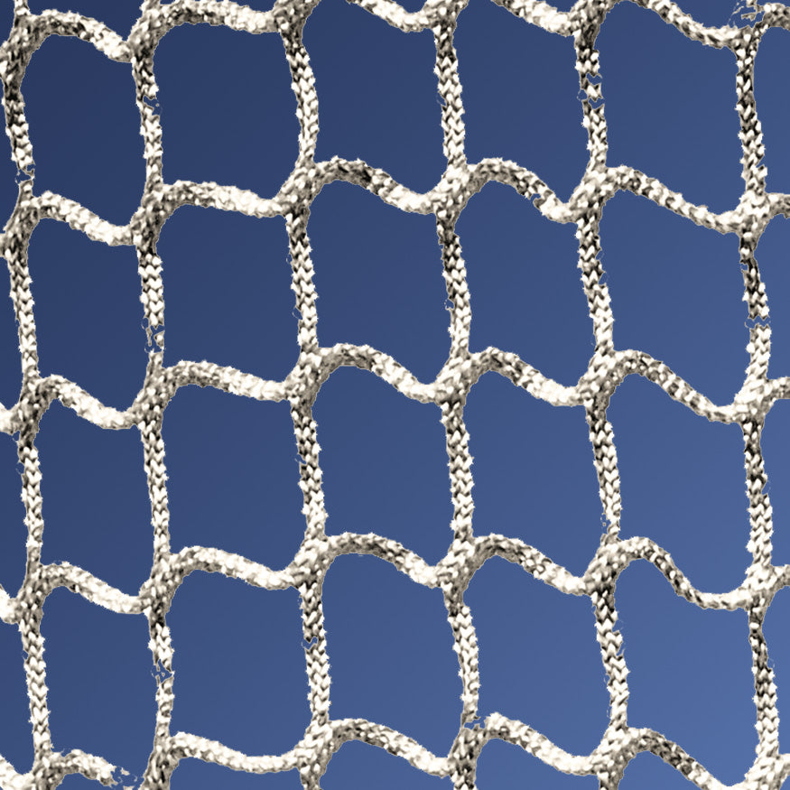 JayPro Sports Lacrosse - Replacement Box Net (4mm - 1-1/2 in. Sq. Mesh with Lacing Cord) (4 ft.W x 4 ft.H x 4 ft.D) (White)