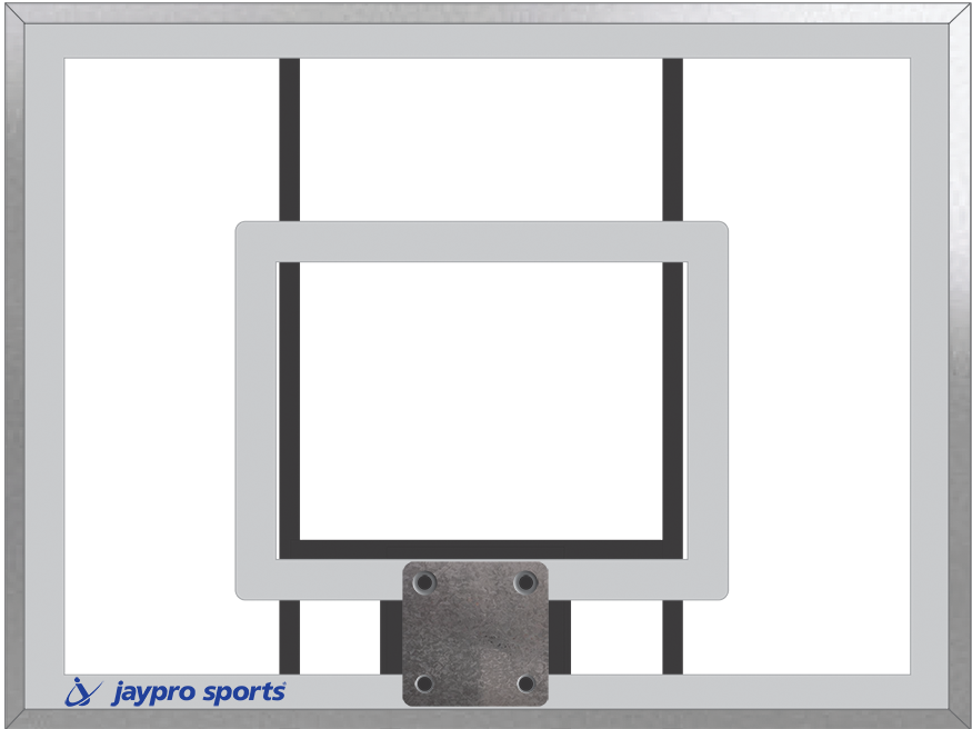 400-AC-FG - Basketball System - The Church Yard - (4 in. Sq. Pole with 40 in. in.Play Safe in. Area) - 48 in. Acrylic Backboard, Flex Goal, and Edge/Protector Padding - Image 2