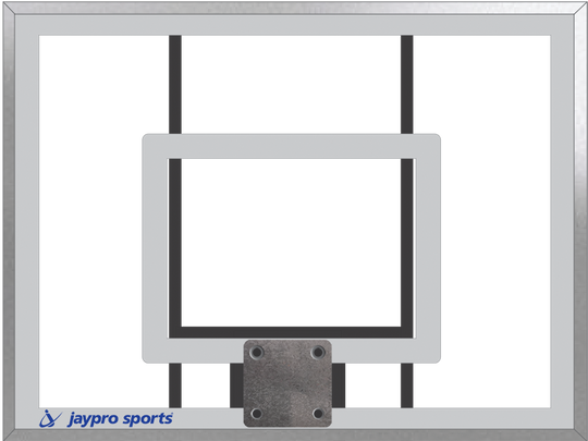 400-AC-FG - Basketball System - The Church Yard - (4 in. Sq. Pole with 40 in. in.Play Safe in. Area) - 48 in. Acrylic Backboard, Flex Goal, and Edge/Protector Padding - Image 2