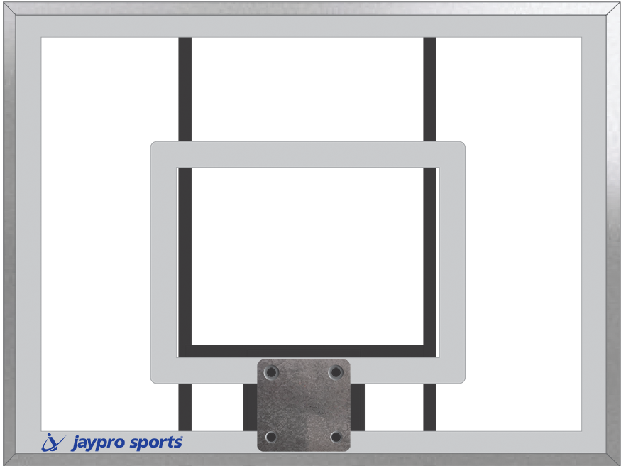 JayPro Sports Backboard - 36 in. Rectangular Acrylic (48 in.W x 36 in.H)