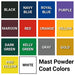 JayPro Sports Bleacher - 15 ft. (4 Row - Single Foot Plank) - All Aluminum  (Powder Coated)