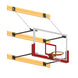 JayPro Sports Basketball Backstop - Wall-Mounted - Shooting Station - Stationary Glass Backboard (2 ft. - 4 ft. Wall Offset)