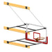 JayPro Sports Basketball Backstop - Wall-Mounted - Shooting Station - Stationary Glass Backboard - System (4 ft. - 6 ft. Wall Offset)