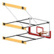 JayPro Sports Basketball Backstop - Wall-Mounted - Shooting Station - Stationary Glass Backboard (6 ft. To 8 ft. Wall Offset)