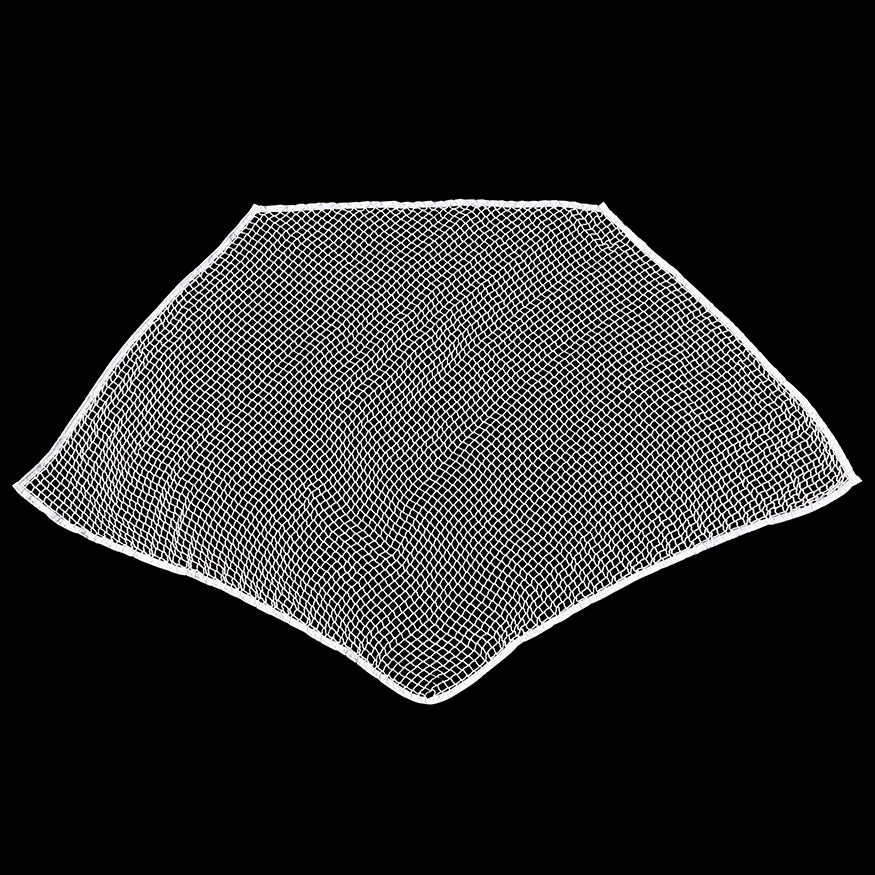 JayPro Sports Field Lacrosse Replacement Net - NETX1  - (7mm) Seamless One-Piece Lacrosse Net (6 ft.H x 6W x 7 ft.D) (White)