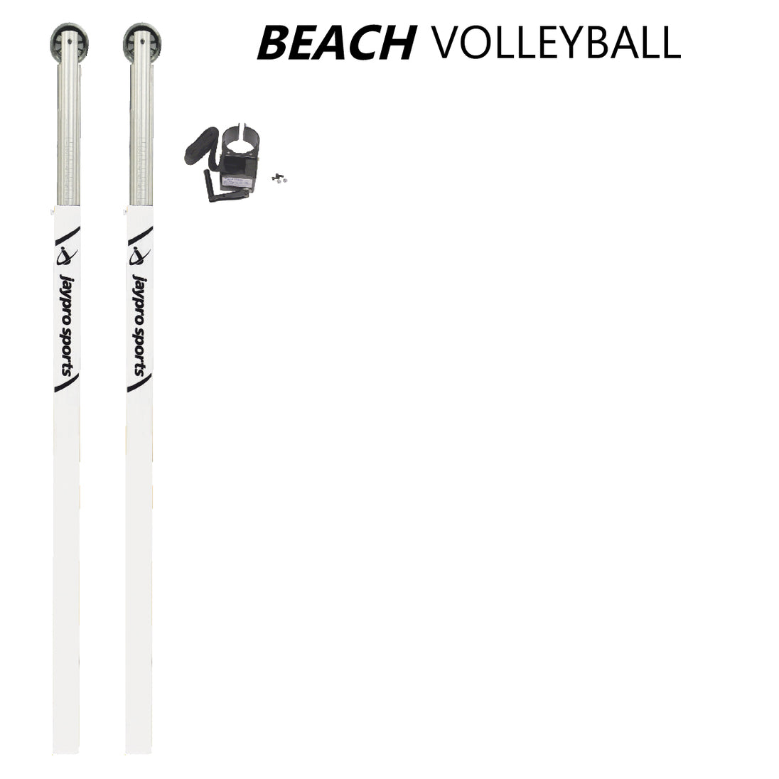 JayPro Sports Beach Volleyball Upright (3-1/2 in. Ground Sleeve) - NFHS, NCAA, USVBA Compliant