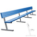 JayPro Sports Player Bench with Seat Back - 21 ft. - Portable  (Powder Coated)
