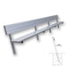 JayPro Sports Player Bench with Seat Back - 21 ft. - In-Ground