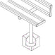 JayPro Sports Player Bench with Seat Back - 21 ft. - In-Ground  (Powder Coated)