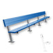 JayPro Sports Player Bench with Seat Back - 21 ft. - Surface Mount  (Powder Coated)