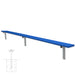 JayPro Sports Player Bench - 15 ft. - In-Ground  (Powder Coated)
