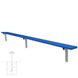 JayPro Sports Player Bench - 15 ft. - In-Ground  (Powder Coated)