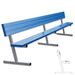 JayPro Sports Player Bench with Seat Back - 15 ft. - Portable  (Powder Coated)