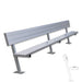 JayPro Sports Player Bench with Seat Back - 15 ft. - Surface Mount