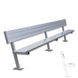 JayPro Sports Player Bench with Seat Back - 15 ft. - Surface Mount