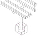 JayPro Sports Player Bench - 21 ft. - In-Ground  (Powder Coated)