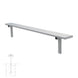 JayPro Sports Player Bench - 7-1/2 ft. - In-Ground