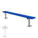 JayPro Sports Player Bench - 7-1/2 ft. - Surface Mount  (Powder Coated)