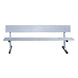 JayPro Sports Player Bench with Seat Back - 7-1/2 ft. - Portable