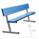 JayPro Sports Player Bench with Seat Back - 7-1/2 ft. - Portable  (Powder Coated)