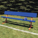 JayPro Sports Player Bench with Seat Back - 7-1/2 ft. - Portable  (Powder Coated)