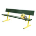 JayPro Sports Player Bench with Seat Back - 7-1/2 ft. - Portable  (Powder Coated)