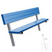 JayPro Sports Player Bench with Seat Back - 7-1/2 ft. - In-Ground  (Powder Coated)