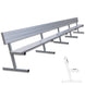 JayPro Sports Player Bench with Seat Back - 27 ft. - Portable