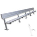 JayPro Sports Player Bench with Seat Back - 27 ft. - Surface Mount