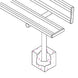 JayPro Sports Player Bench with Seat Back - 27 ft. - In-Ground  (Powder Coated)