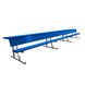 JayPro Sports Player Bench with Seat Back and Shelf - 21 ft. - Portable  (Powder Coated)