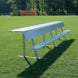 JayPro Sports Player Bench with Seat Back and Shelf - 15 ft. - Portable