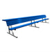 JayPro Sports Player Bench with Seat Back and Shelf - 15 ft. - Portable  (Powder Coated)