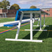 JayPro Sports Player Bench with Seat Back and Shelf - 15 ft. - Portable  (Powder Coated)