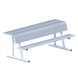 JayPro Sports Player Bench with Seat Back and Shelf - 7-1/2 ft. - Portable