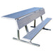 JayPro Sports Player Bench with Seat Back and Shelf - 7-1/2 ft. - Portable