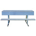 JayPro Sports Player Bench with Seat Back and Shelf - 7-1/2 ft. - Portable