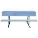 JayPro Sports Player Bench with Seat Back and Shelf - 7-1/2 ft. - Portable