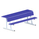 JayPro Sports Player Bench with Seat Back and Shelf - 7-1/2 ft. - Portable  (Powder Coated)
