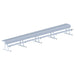 JayPro Sports Player Bench with Seat Back and Shelf - 27 ft. - Portable