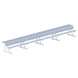JayPro Sports Player Bench with Seat Back and Shelf - 27 ft. - Portable
