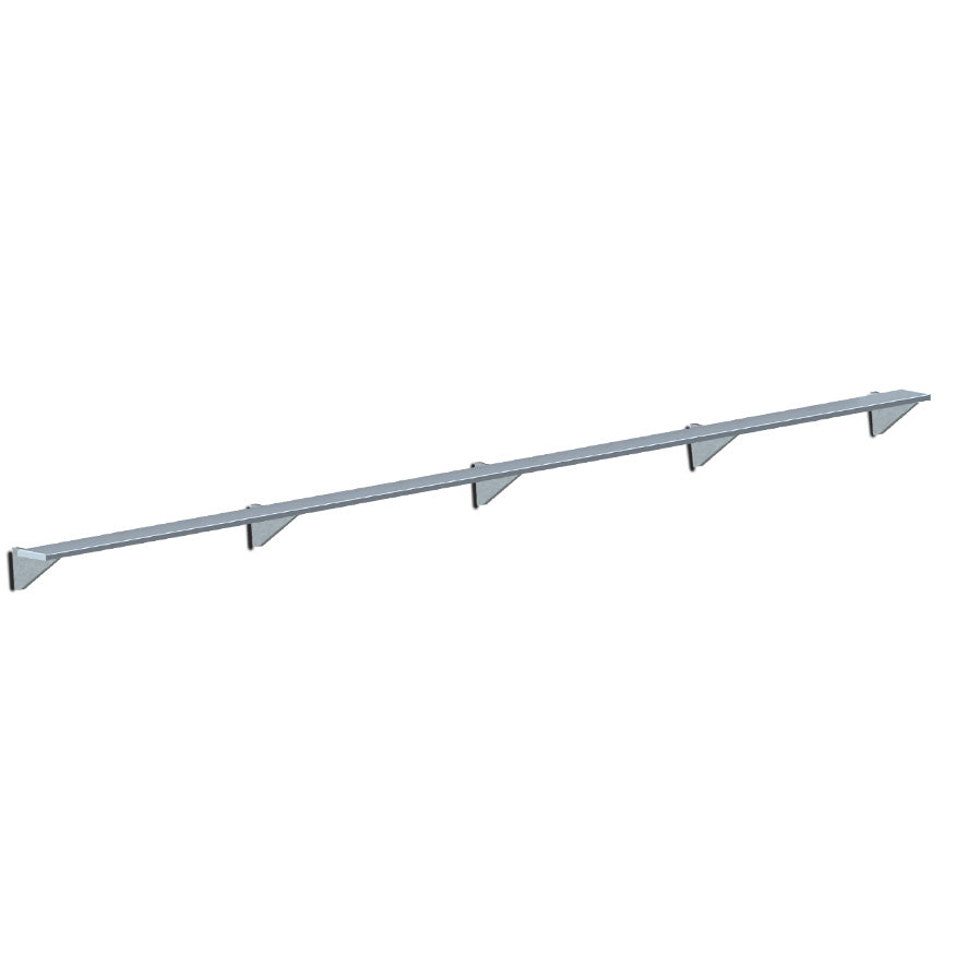 JayPro Sports Player Bench - Wall-Mounted - 27 ft.