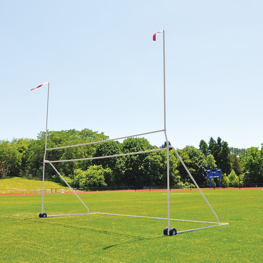 JayPro Sports Portable Practice Football/Soccer Combo Goal (High School) (8 ft. H x 24 ft. W with 10 ft. H Uprights, 23 ft.-4 in. width)
