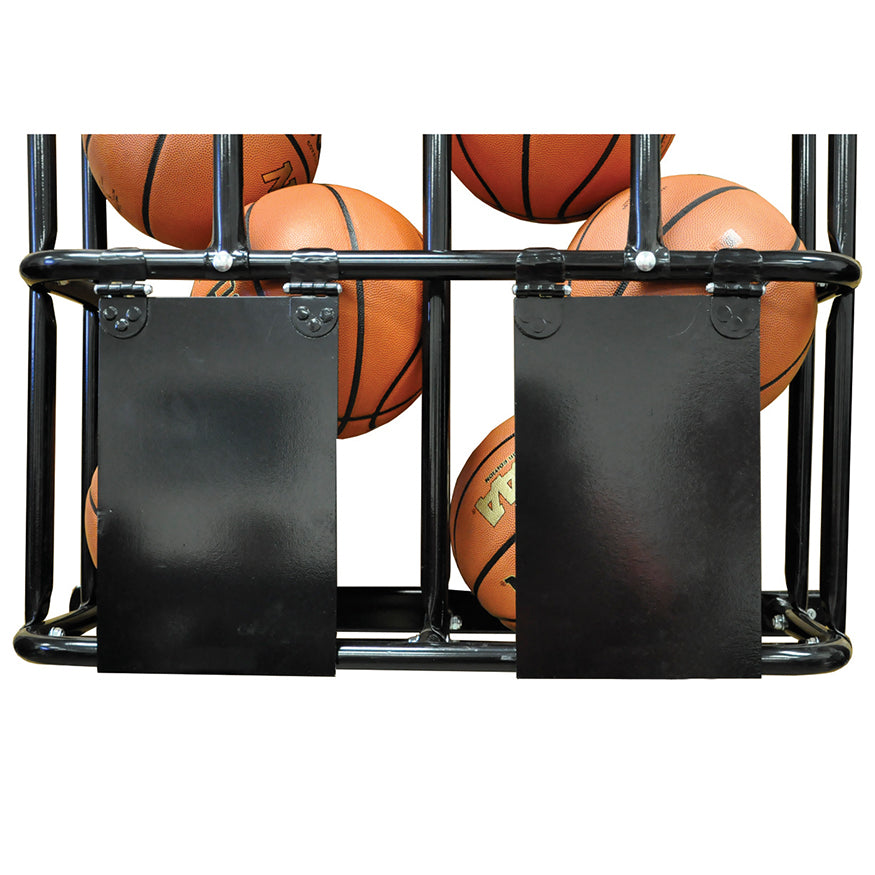 JayPro Sports Ball Rack - Wall Mounted - StackMaster  (Double - 16 Basketballs)