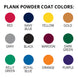 JayPro Sports Bleacher - 7-1/2 ft. (2 Row - Single Foot Plank) - Tip & Roll  (Powder Coated)