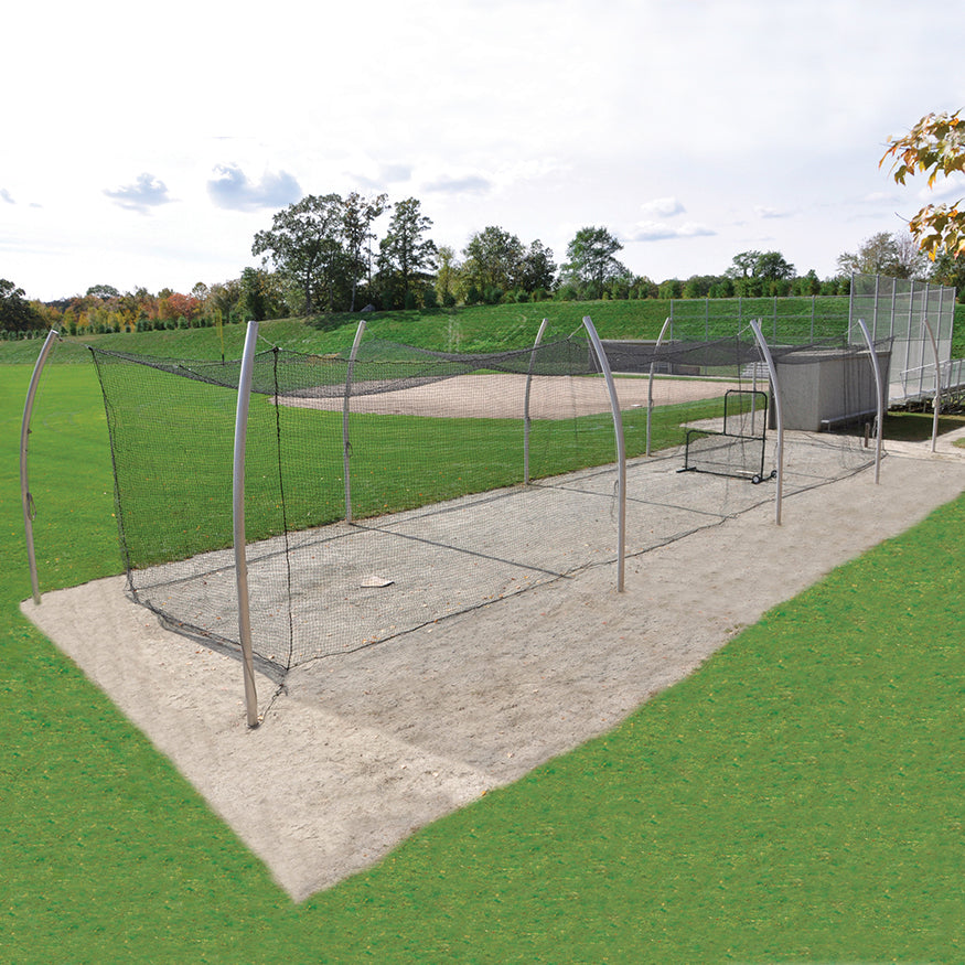 JayPro Sports Batting Tunnel Frame - Professional Outdoor (55 ft.) - Multiple Tunnel Adaptor