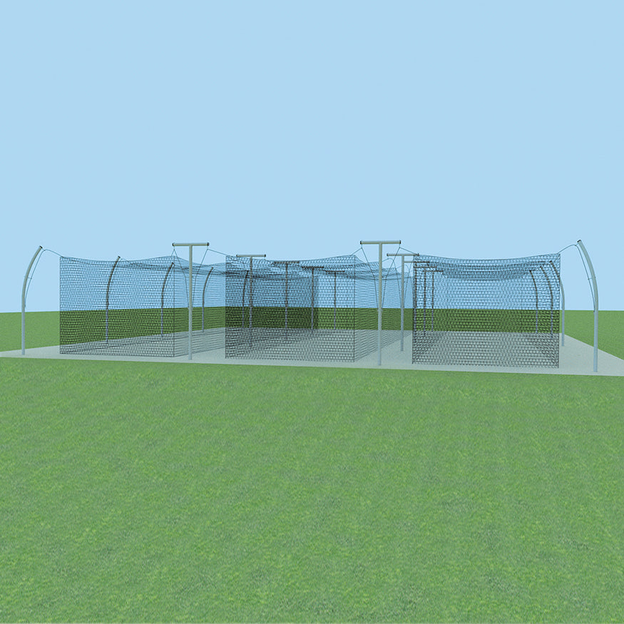 JayPro Sports Batting Tunnel Frame - Professional Outdoor (70 ft.) - Multiple Tunnel Adaptor